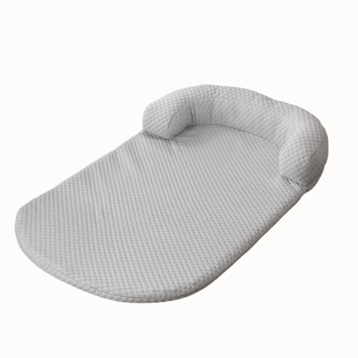 Breathable Large Dog Bed with Pillow Ice Silk Fabric-8