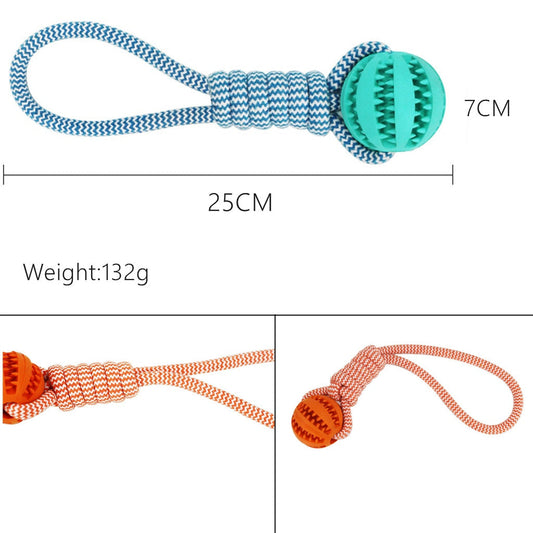 Dental Health Pet Rope Ball Toy-1