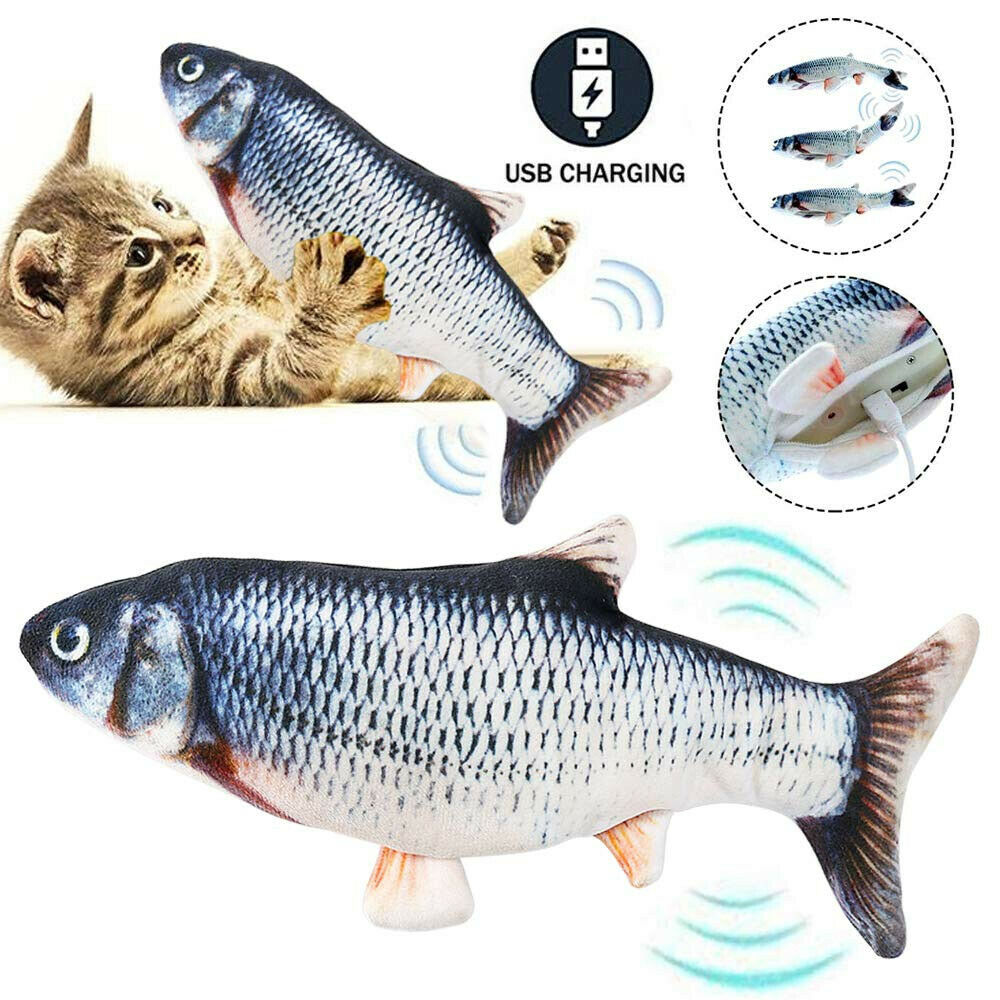 Interactive Electric Fish Cat Toy-2