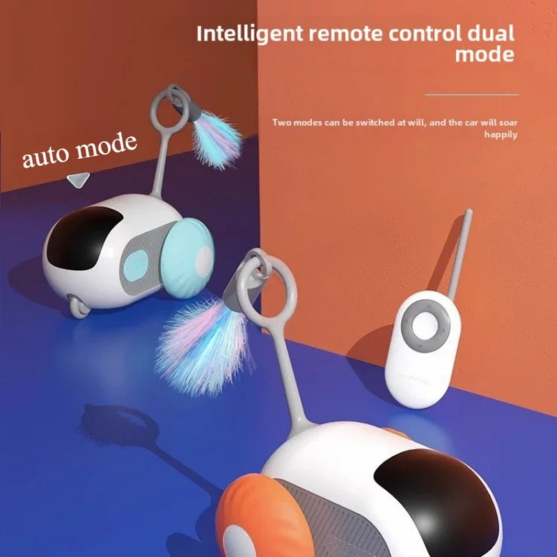 Interactive Remote Control Cat Toy Car-4