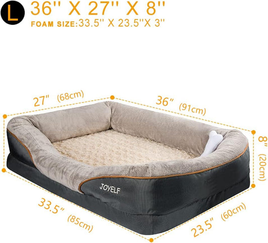 Orthopedic Memory Foam Dog Bed-1