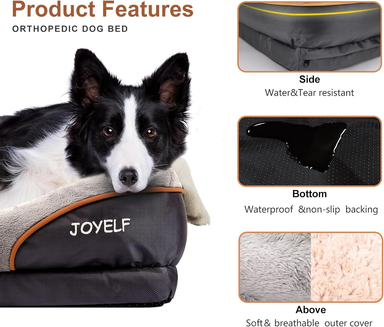 Orthopedic Memory Foam Dog Bed-2