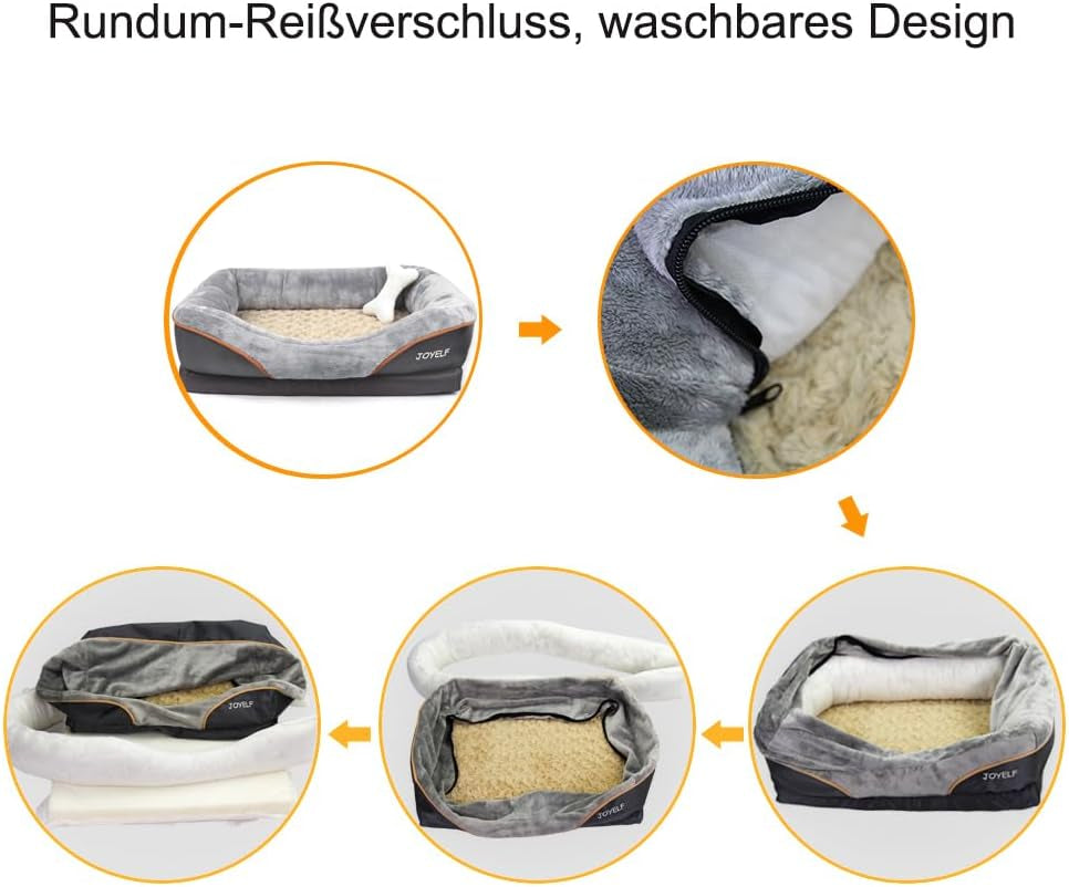 Orthopedic Memory Foam Dog Bed-4