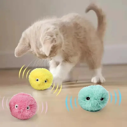 Plush Interactive Cat Toy Ball-0