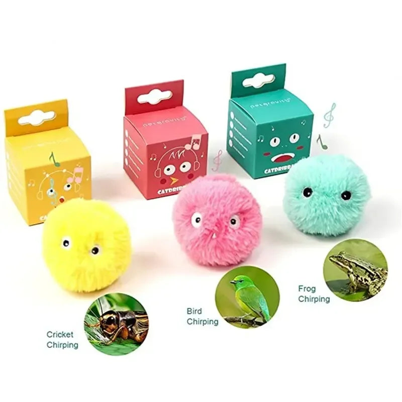 Plush Interactive Cat Toy Ball-4