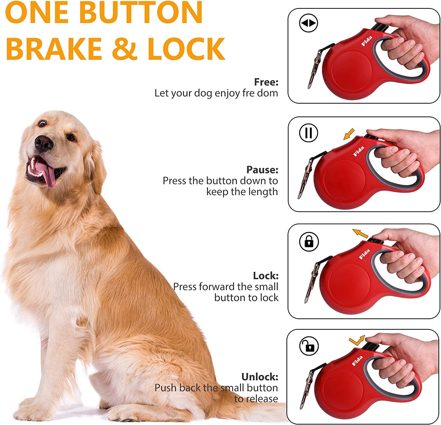 Retractable Dog Leash-3