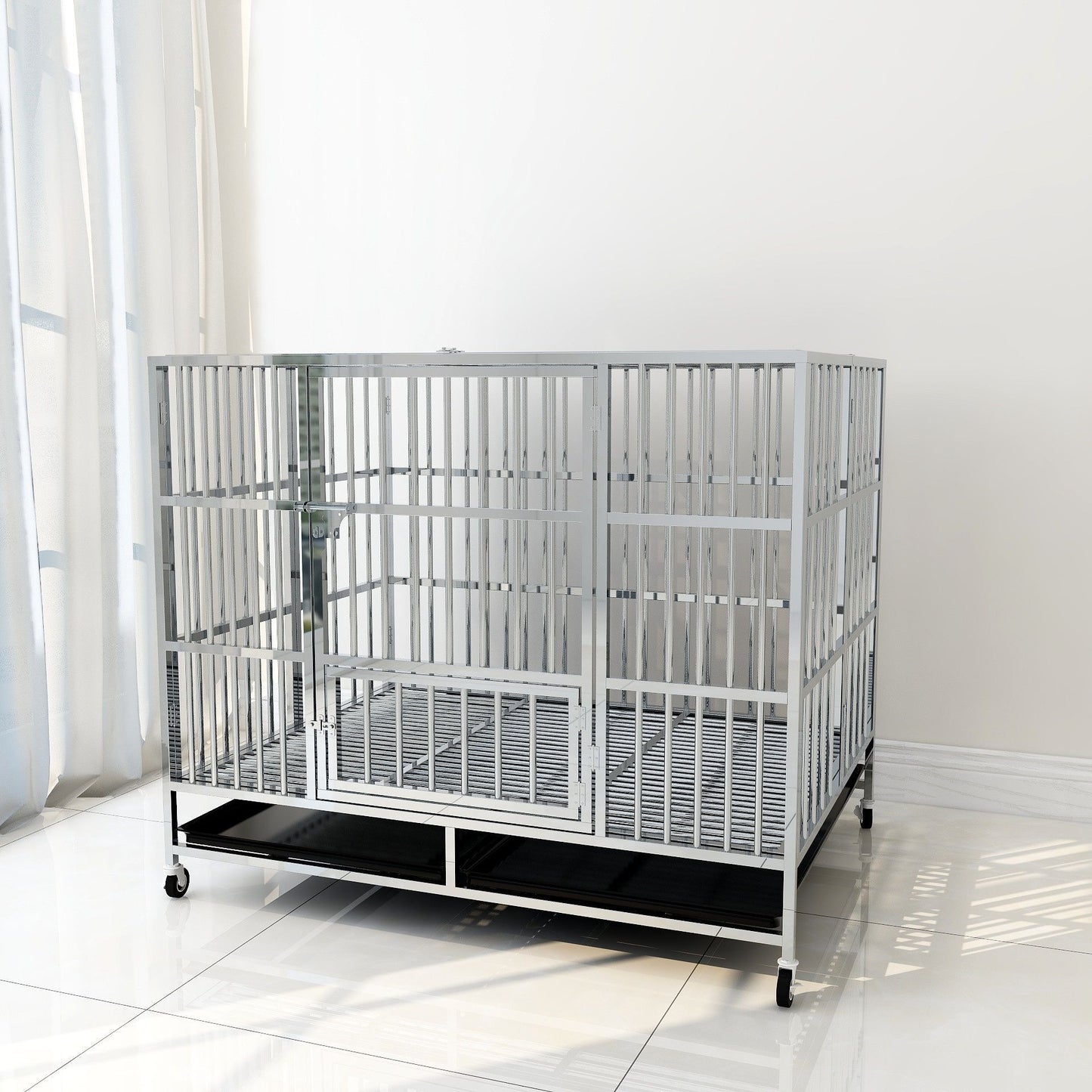 Stainless Steel Dog Cage-6